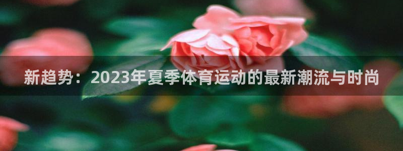 新趋势：2023年夏季体育运动的最新潮流与时尚