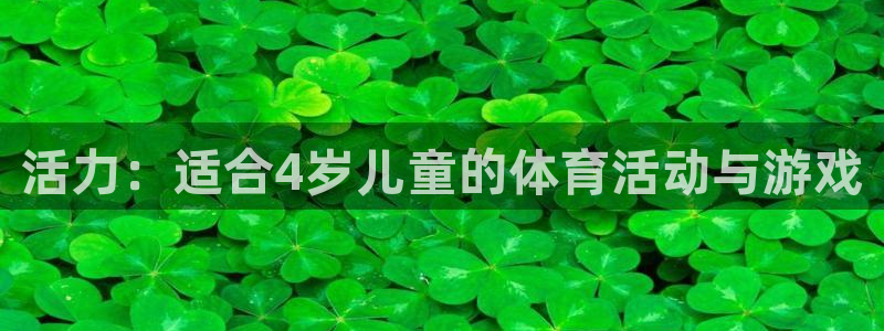 活力：适合4岁儿童的体育活动与游戏
